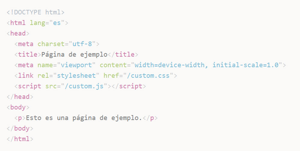 Estructura página web html